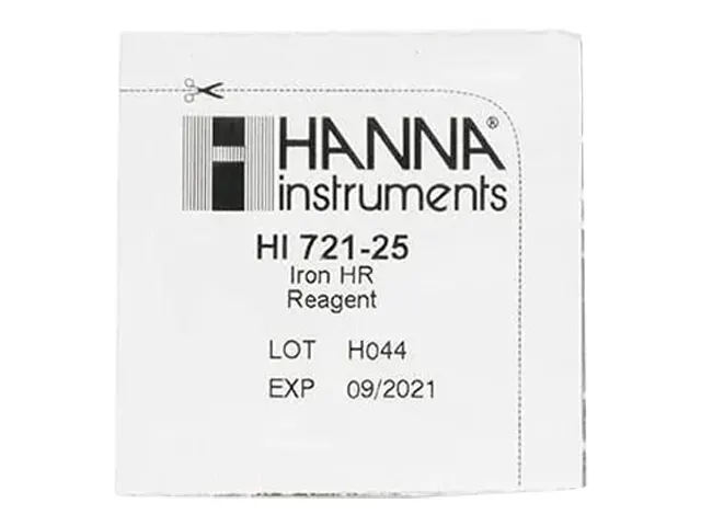 Reagente para Ferro Faixa Alta Checker HI721 25 Testes Hanna Netlab