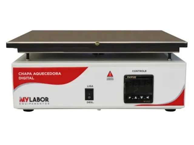 Chapa Aquecedora Digital em Inox 15x35x45 cm Netlab