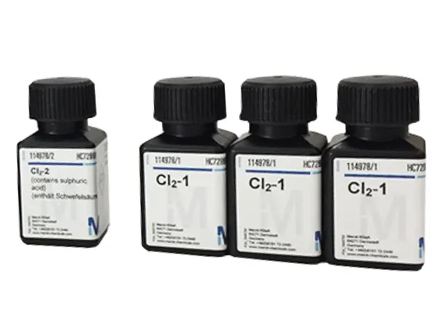 Refil para Teste de Cloro Livre (0,1-0,2mg/l CL2) Merck 600 Testes
