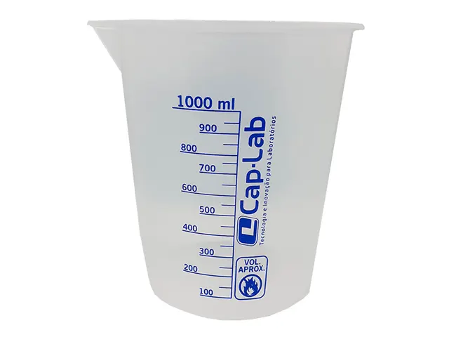 Copo Becker Plástico Cap-Lab 1.000ml