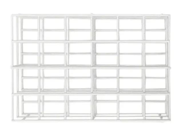 Estante PVC para 60 Frascos de Coleta DM 3x8cm