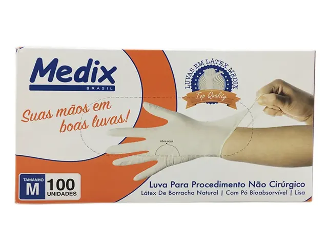 Luva em Látex de Procedimento M 50 Pares
