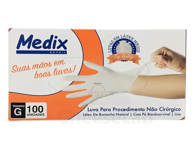 Luva em Látex de Procedimento G 50 Pares