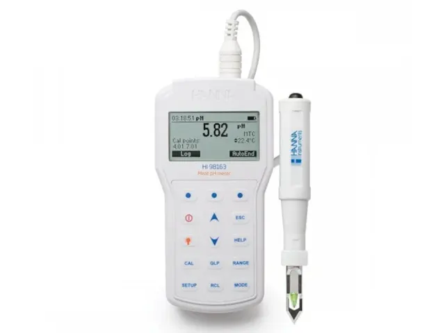 Phmetro Portátil Profissional para Alimentos e Carnes HI98163 Hanna Netlab