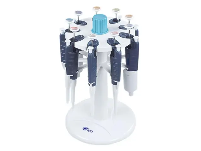 Suporte Tipo Carrossel para 9 Micropipetas Netlab