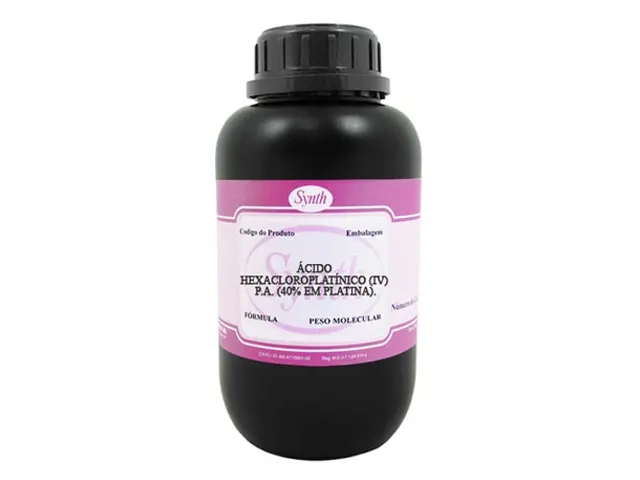 Ácido Hexacloroplatínico IV P.A. 40% em Platina 10g