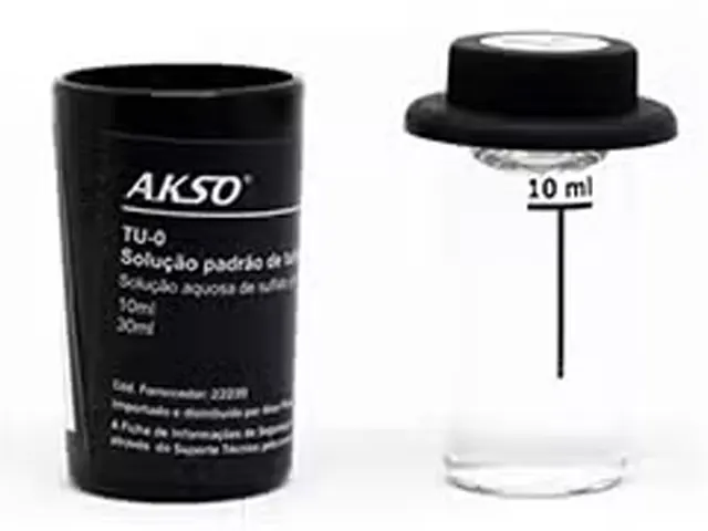 Solução Padrão de Turbidez para Turbidímetro TU430 em Cubeta de Vidro 100NTU 10ml