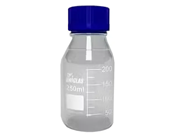 Frasco Reagente Boro Incolor Graduado com Tampa Rosca e Anti Gotas 1.000ml