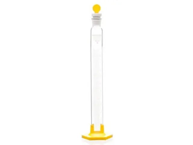 Proveta Graduada Base Sextavada de Polipropileno e Rolha de Polipropileno 10ml