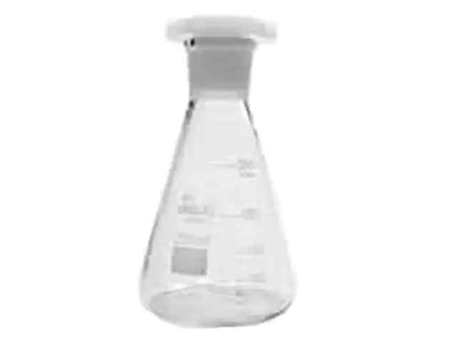 Erlenmeyer Boca Estreita com Rolha de Polietileno 250ml