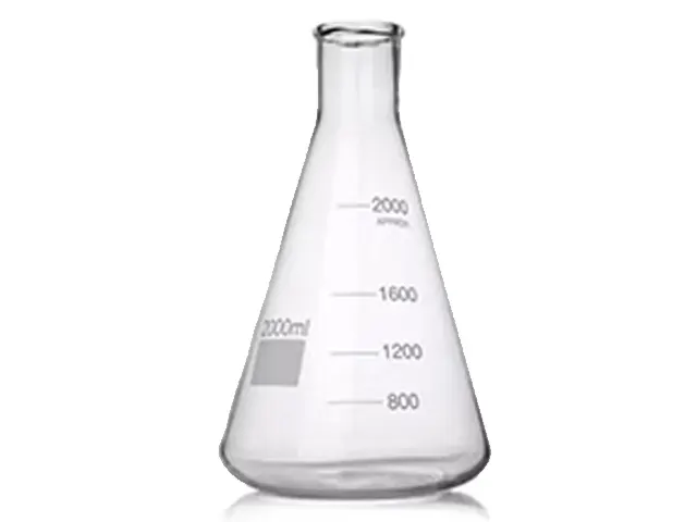Frasco Erlenmeyer Boca Estreita Graduado 6.000ml