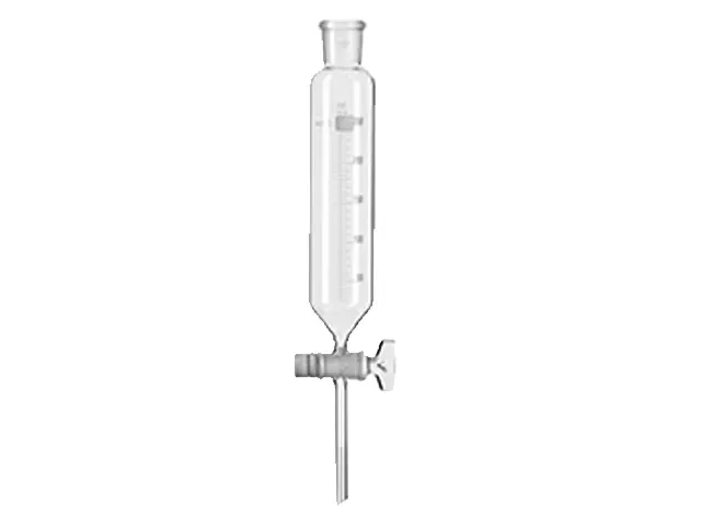 Funil Separação Tipo Cilíndrico Graduação com Torneira de Vidro 500ml