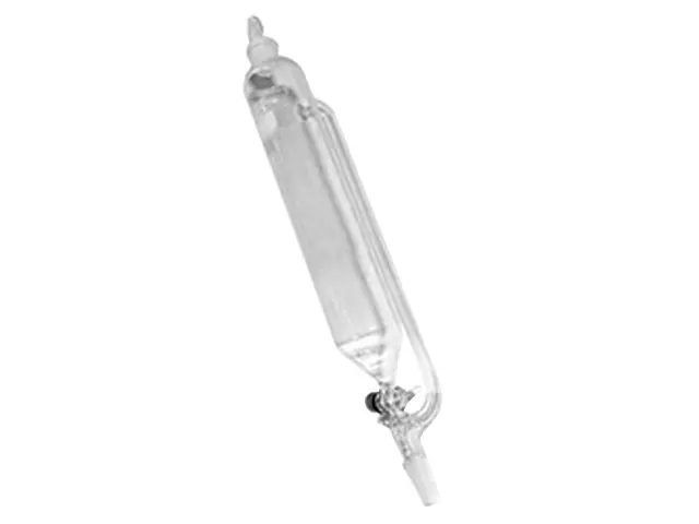 Funil Separação e Adição Tipo Cilíndrico sem Graduado com Torneira de Vidro Junta Macho 24/40 250ml