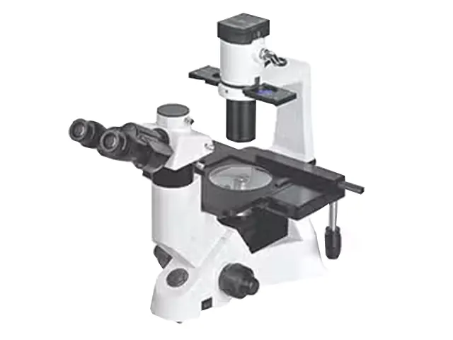 Microscópio Biológico Invertido Trinocular Planacromático Objetivas 4X/10X/20X/40X INV100-PH-LED–BEL