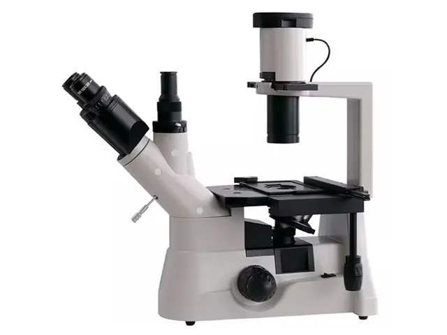 Microscópio Biológico Trinocular Invertido com 4 Objetivas Planacromáticas 4X/10X/20X/40X SP-MI40/T
