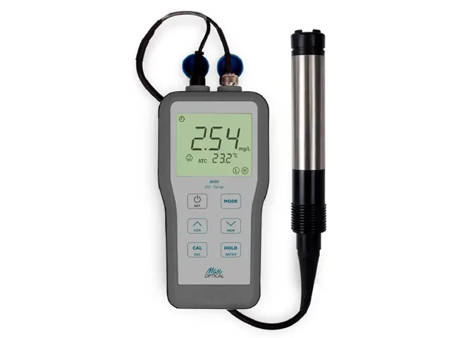 Medidor de Oxigênio Dissolvido Portátil com Eletrodo de 4m AK121–AKSO
