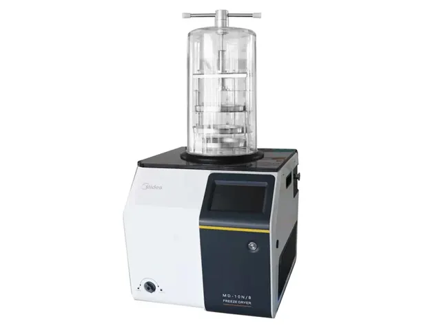 Liofilizador de Bancada com Aquecimento Tipo com Tampa de Pressão 4Kg/24h MD-12ND/B-80