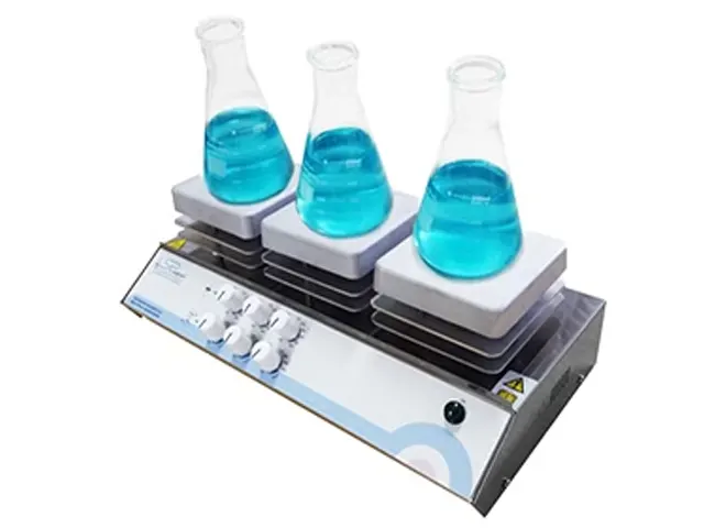Agitador Magnético Multiposições com Aquecimento Aço Inox 3 Provas SP-10203/A