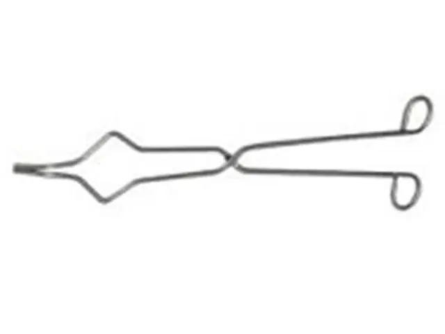 Pinça para Cadinho Tipo Tenaz em Metal Polido 22cm