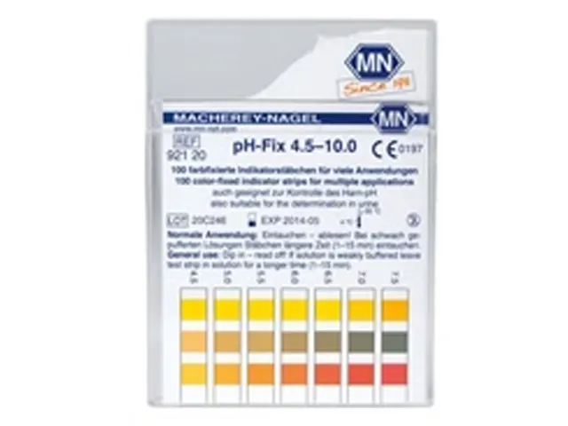 Papel Indicador de pH Escala 4,5 a 10 Graduação 0,5 pH 100 Tiras