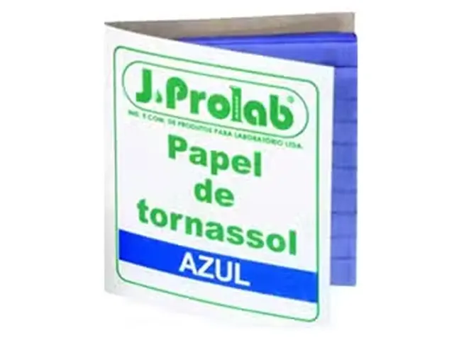 Papel de Tornassol Ácido Cor Azul 100 Tiras