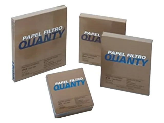 Papel Filtro Quantitativo JP 41 Faixa Preta 15.0cm 100 Unidades
