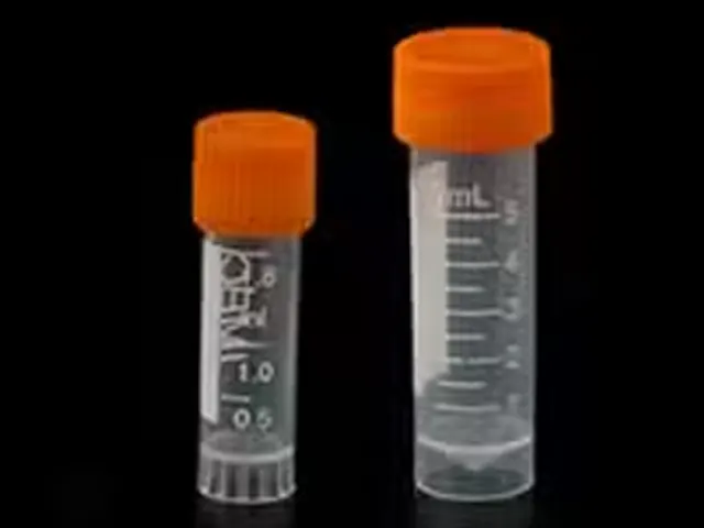 Tubo para Congelamento com Rosca Externa Graduado 2ml 500 Unidades