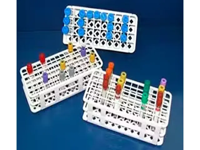Rack em Polipropileno Autoclavável Amarela para 40 Tubos de 20mm