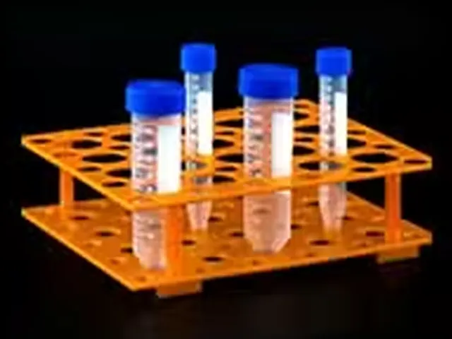 Rack Laranja 50 Furos para Tubos Tipo Falcon 15 e 50ml