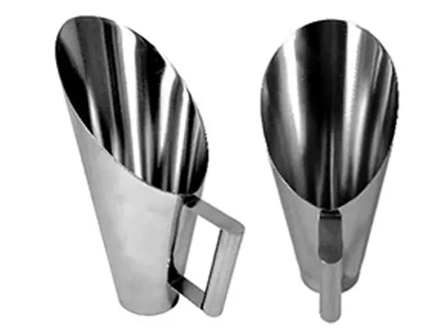Concha Tipo Cereais em Aço Inox Com Acabamento Sanitário 100ml