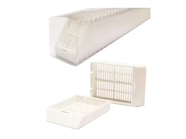 Cassete para Biópsia Automação Orifício 5x1mm Branco