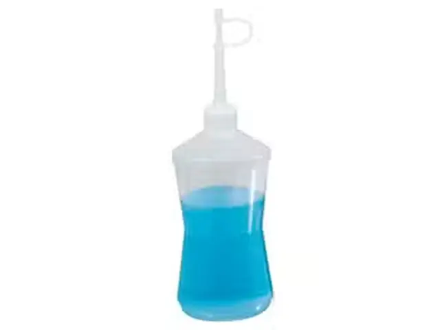Almotolia em Polietileno Natural Bico Curvo com Canula 250 mL