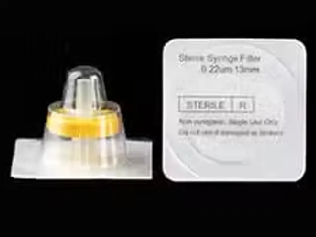 Filtro Estéril para Seringa de Fluoreto de Polietersulfona 13mm Taxa de Filtragem 28ml/min