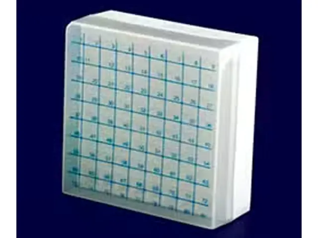 Criobox para 81 Tubos de 2ml Tampa Descartável Numérico Neutro