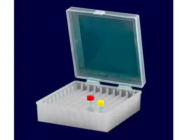 Criobox para 100 Tubos de 2ml Tampa com Dobradiça Neutro