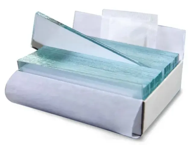 Lâmina para Microscopia Ponta Fosca Lapidada 26x76mm 50 Unidades Netlab