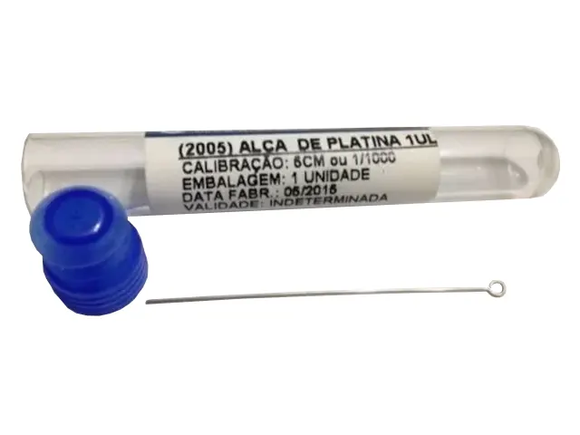 Alça de Platina Calibrada para Microbiologia 1/100 10 µL Netlab