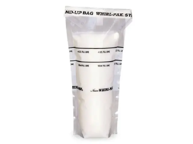 Saco Estéril Nasco com Tarja de Identificação Stand UP 118ml 500 Unidades Netlab