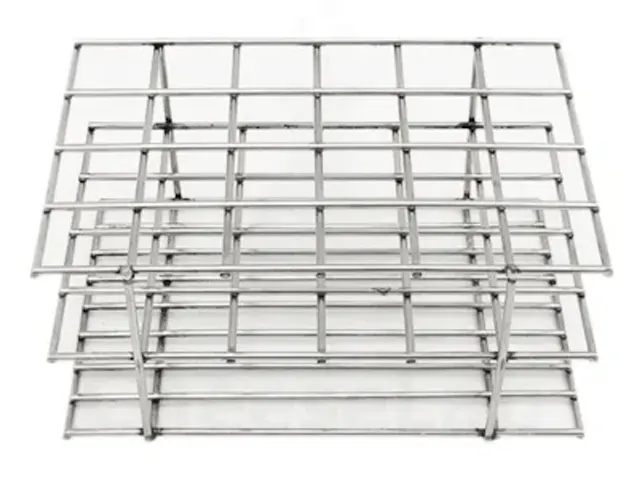 Rack para 24 Tubos de Ensaio em Aço Inox Netlab