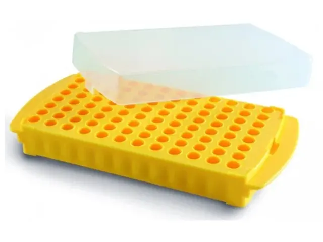 Rack Dupla Face com Tampa para 96 Microtubos Tipo Eppendorf Netlab