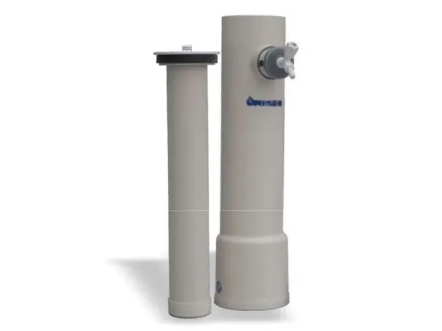 Deionizador de Água em PVC com Sensor Condutividade de Alarme Óptico 100 l/h Permution Netlab