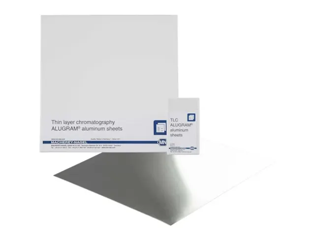 Placa de Alumínio para Cromatografia Alugram Sílica Gel 60 UV254 ZON CON 10x20cm 0.20mm Netlab