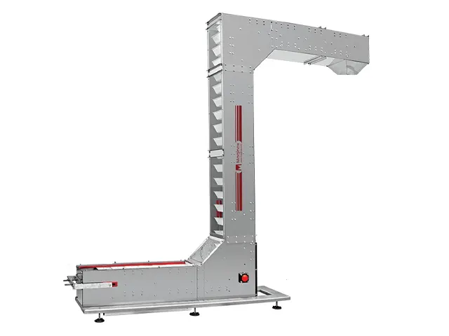 Elevador de Canecas para Transporte de Produtos Granulados