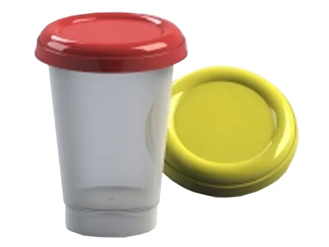 Copo para Requeijão com Tampa Arredondada 210ml