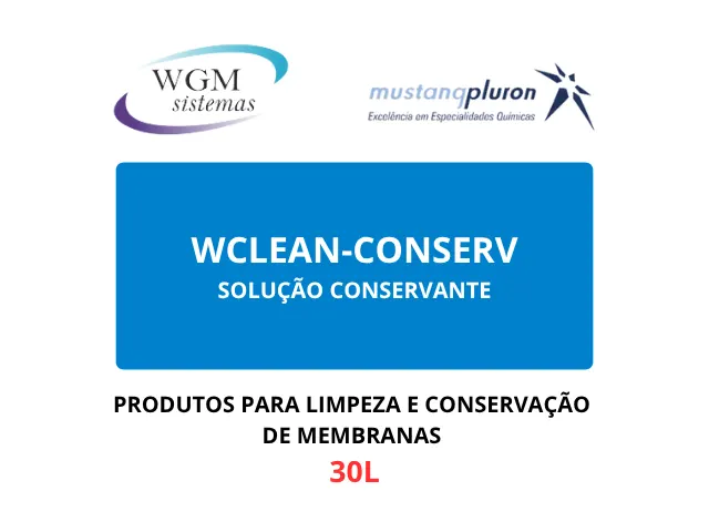 Solução Conservante para Preservar Membranas WCLEAN CONSERV 30L