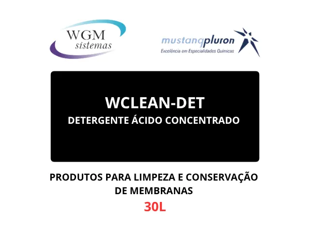 Detergente Ácido Concentrado para Limpeza de Membranas WCLEAN DET 30L