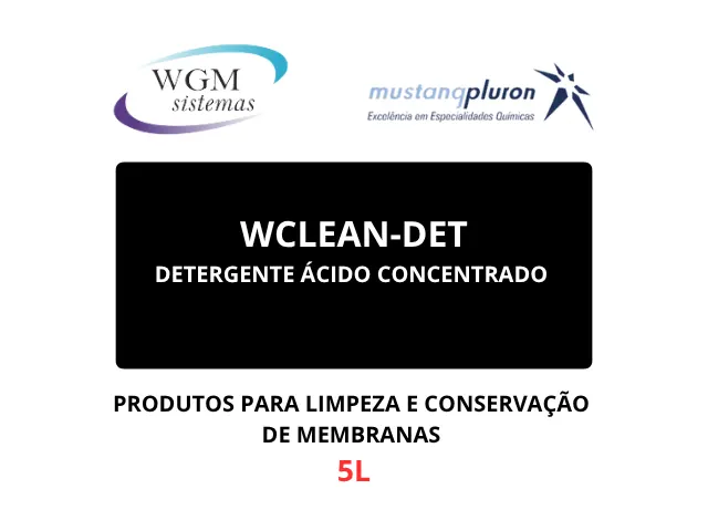 Detergente Ácido Concentrado para Limpeza de Membranas WCLEAN DET 5L