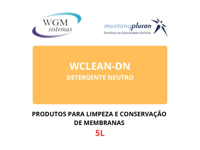 Detergente Neutro para Limpeza de Membranas WCLEAN DN 5L