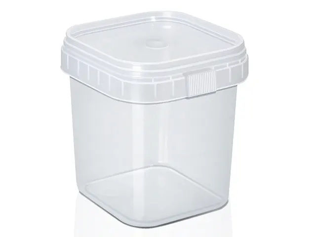 Pote Quadrado com Lacre no Pote 1.000ml