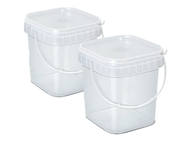 Pote Quadrado com Alça e Lacre no Pote 500ml